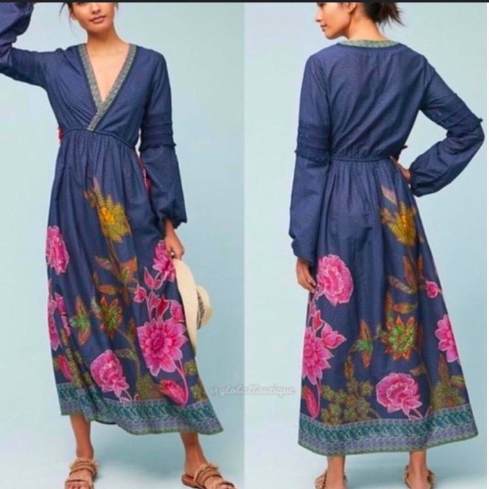 Anthropologie Melinda Midi Dress